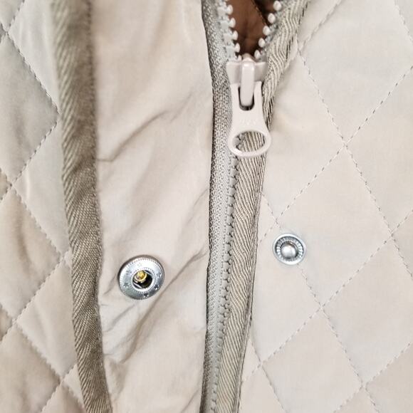 Garnet Hill Quilted Tan Jacket - Picture 5 of 9